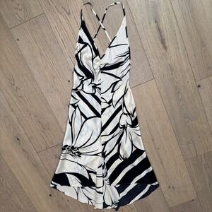 Vintage Victorias Secret Silk Slip Dress Nightgown Lingerie Floral Size XS Y2K